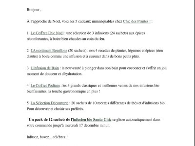 🎁 Le Top 5 des cadeaux