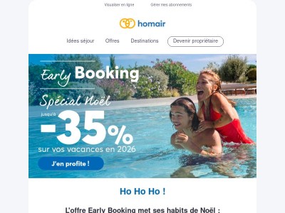 🎄Noël avant l'heure : préparez vos vacances d'été.