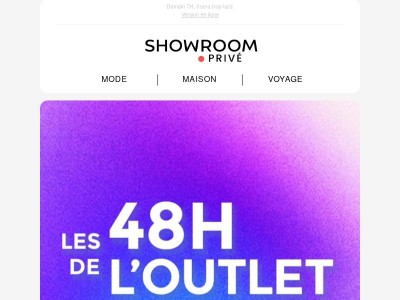 💣 L'Outlet jusqu'à -90% et -10%* supplémentaires vous attendent !🔥