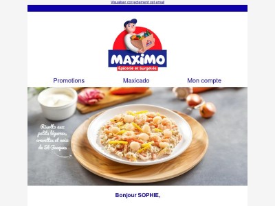 Maximo mijote pour vous : découvrez la recette du moment avec la livraison offerte 😊