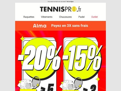 Jusqu’à 20% de remise supplémentaire sur tout le site