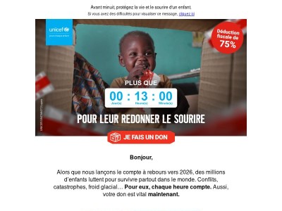 Votre don est vital maintenant