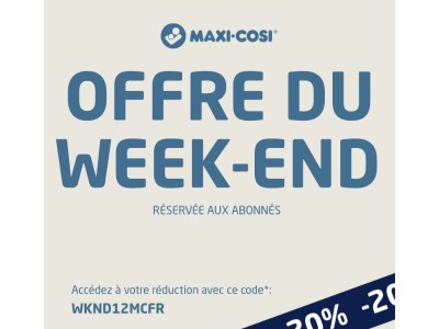 Économisez 20% |  L’Offre du Week-end commence maintenant