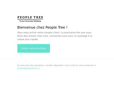 Confirmation du compte client