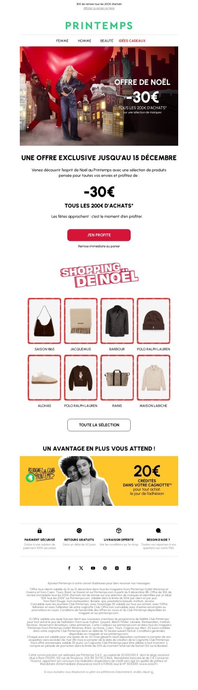 Votre Offre de Noël commence aujourd’hui ! 🎄