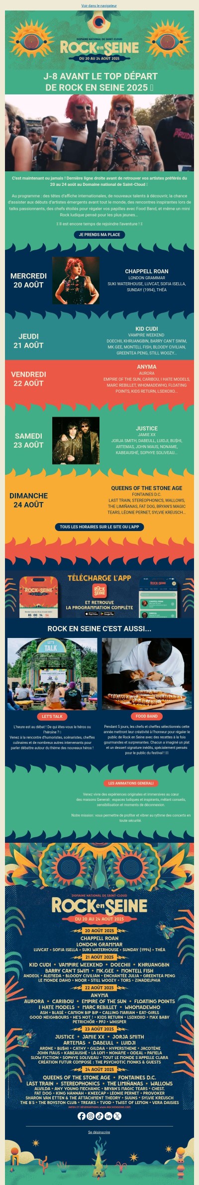 J-8 avant Rock en Seine, vous n'allez pas louper ça ?!  👀