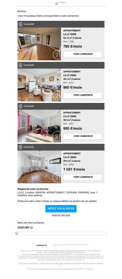  4 biens correspondant à votre recherche  