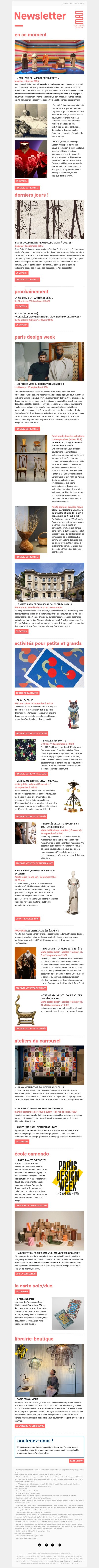 Bonne rentrée avec Les Arts Décoratifs !