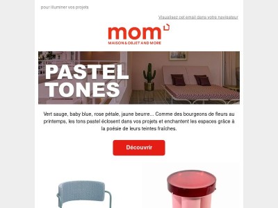 Tendance : les tons pastels