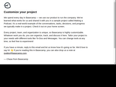 Customize your project