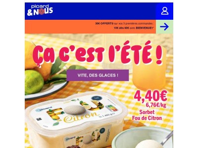 Soleil + chaleur + glaces : le trio gagnant ! 👌