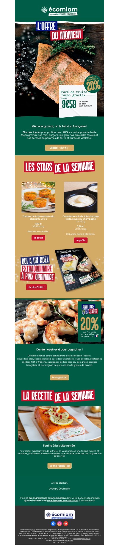 ⚠️ Dernier week-end pour les -20 % sur la truite gravlax !