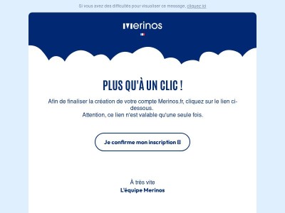 Confirmez votre création de compte