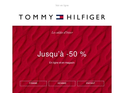 Ne passez pas à côté : jusqu’à -50 %.