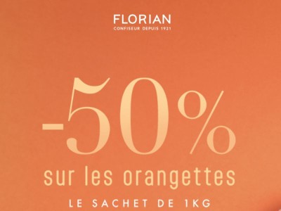 🍊 Les Orangettes Florian 1 kg à moitié prix