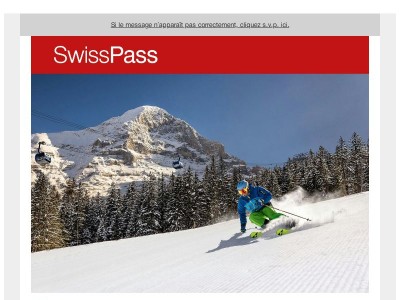 Offres spéciales d’hiver avec le SwissPass.