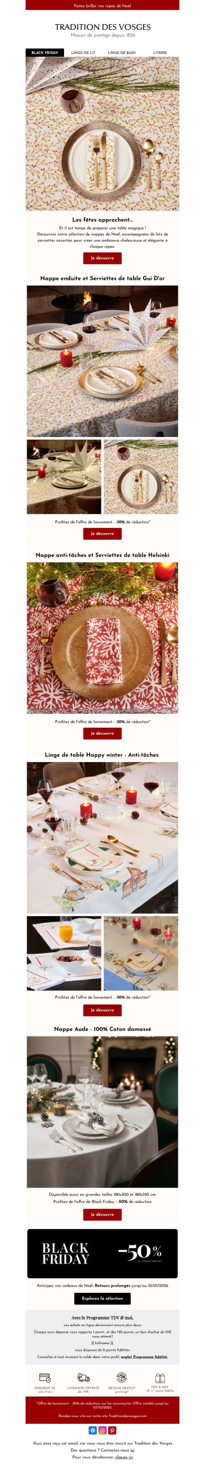 🎄 Sublimez votre table pour les fêtes