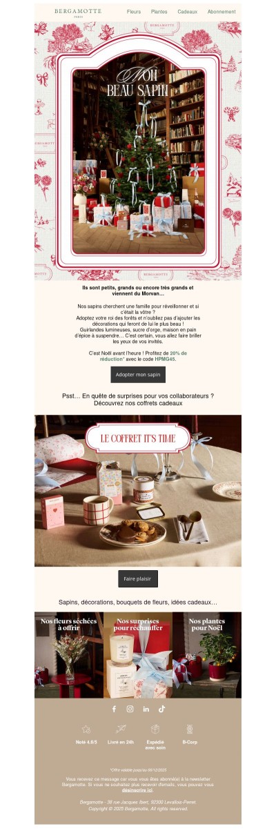 {{ lastname }}, lequel de nos sapins fêtera Noël avec vous ?