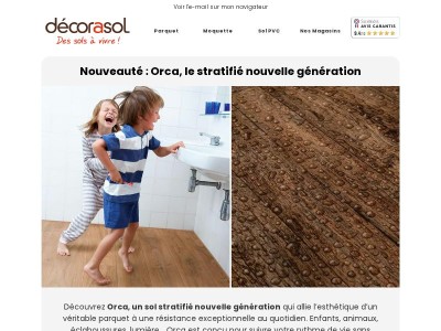 Nouveauté : Orca, le sol qui résiste à tout !