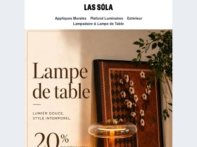 ✨ Bien plus qu’un simple éclairage : sublimez votre intérieur avec des lampes de table design.