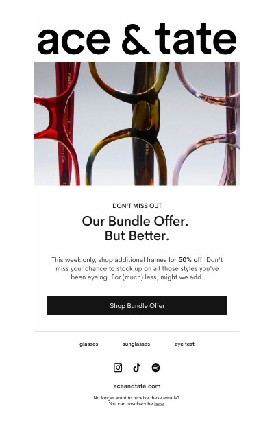 Last chance for 50% off