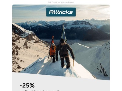 Nouveautés Outdoor : profitez de -25% 🤩