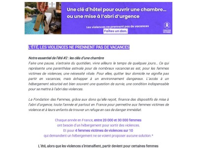 Une clé pour un nouveau départ.