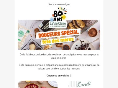 Cette semaine, place aux desserts !