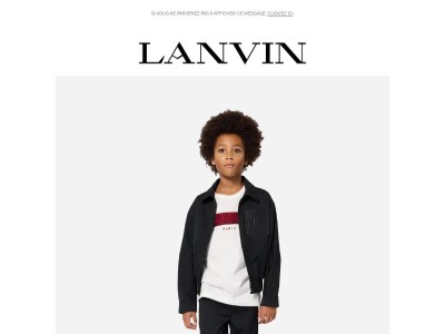 Jusqu'à -40%: Ventes Privées Lanvin Enfants