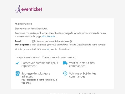 Bienvenue sur Paris Eventicket.