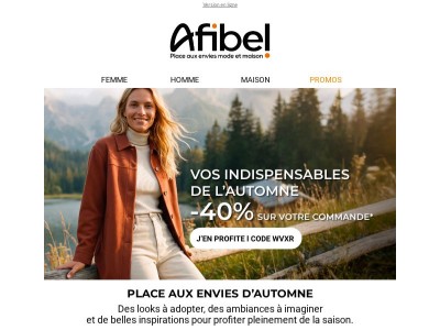 🍂 -40% sur vos indispensables de l’automne