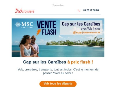 ✈️🌴 VENTE FLASH : Caraïbes + vols inclus !