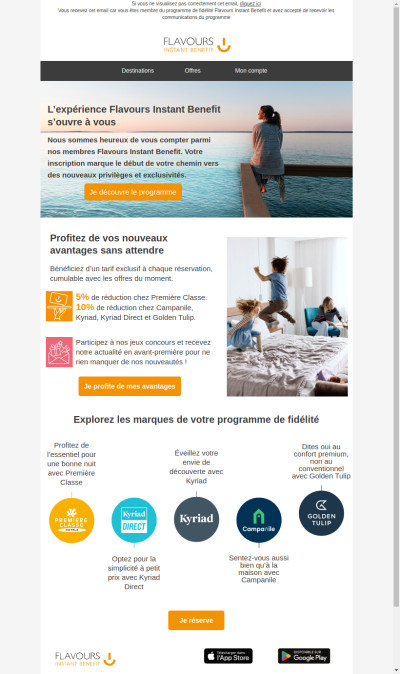 Bienvenue dans l’aventure Flavours Instant Benefit !