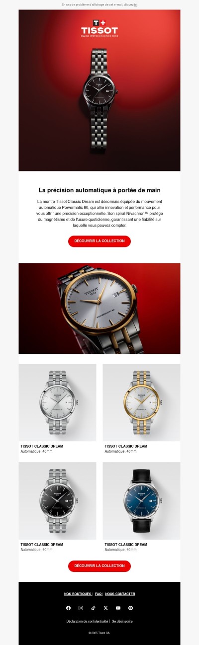 Toujours classique. Maintenant Powermatic.