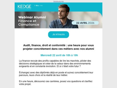 Finance et compliance : échangez avec nos alumni le 22 avril