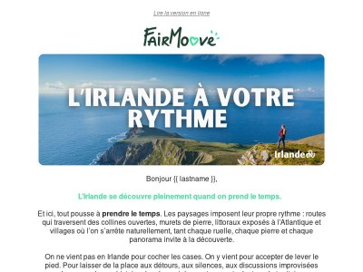 FairMoove vous fait découvrir l'Irlande 🌍