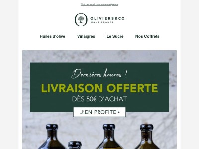 Vite ! La livraison OFFERTE touche à sa fin ⏰