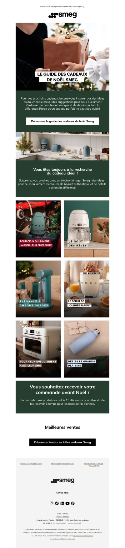 Le guide SMEG ultime pour les cadeaux de Noël