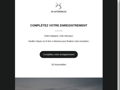 Complétez votre enregistrement