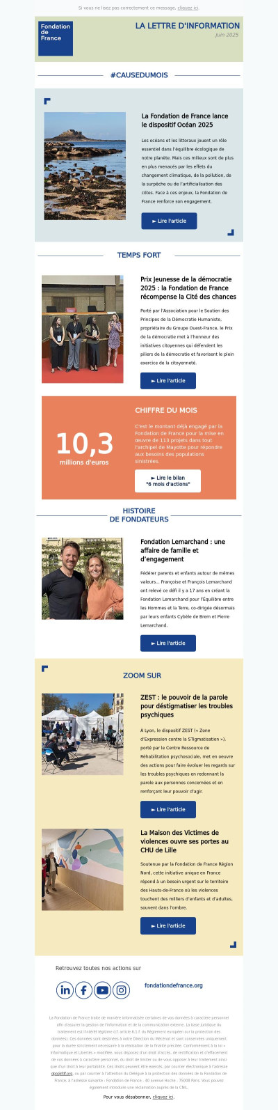 La Fondation de France lance le dispositif Océan 2025 - La lettre d'information de la Fondation de France