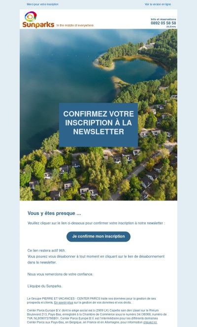Confirmez votre inscription à la newsletter