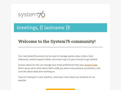 Welcome to the System76 community!