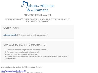 La Maison de l'Alliance & du Diamant Bienvenue !