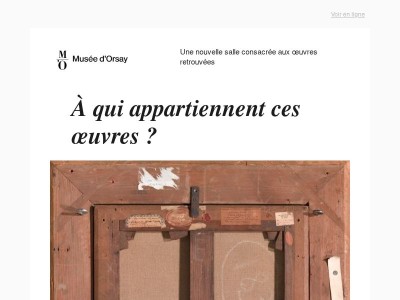 Une nouvelle salle consacrée aux œuvres retrouvées