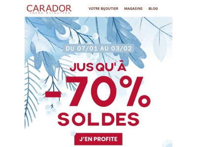 Les soldes d’hiver Carador commencent ✨ Jusqu’à –70 %