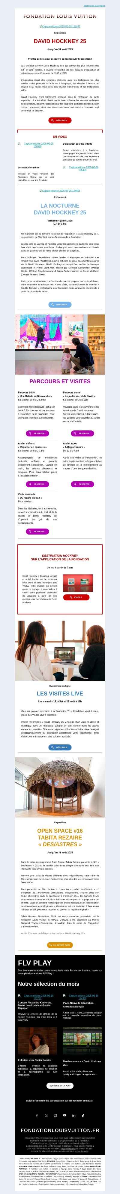 Cet été à la Fondation !