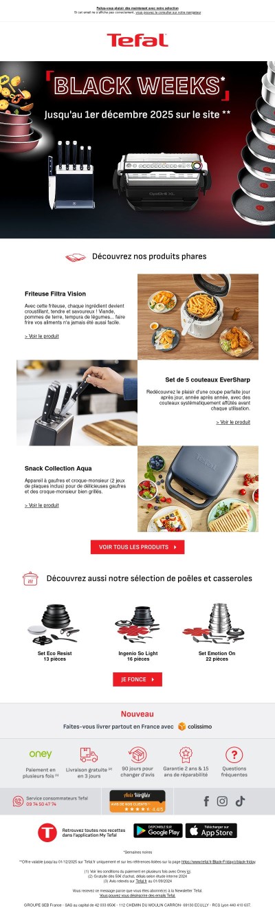 Les Blacks Weeks ont commencé ! 🖤 Profitez-en dès maintenant