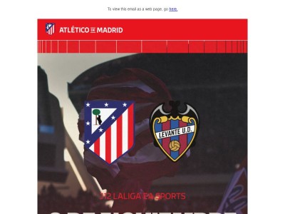 Atleti - Levante: ¡Nueva cita liguera junto a nuestra afición!