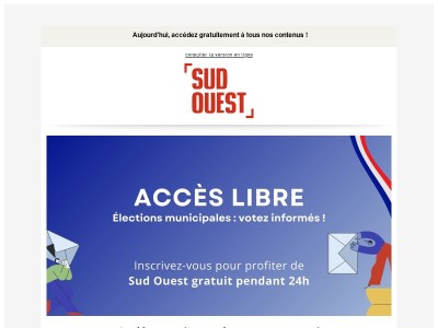 Tous nos contenus en accès libre aujourd'hui ! 🔓