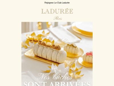 Découvrez les Bûches Ladurée en avant-première